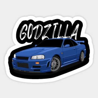 GTR - Godzilla Sticker